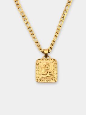 Gold Traveler Pendant Necklace